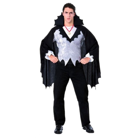 Adult Halloween Costume Classic Vampire Men One Size - Picture 1 of 2